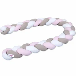 Nestchenschlange geflochten für alle Babybay Beistellbetten 180 cm - Weiß - Beige - Rosé - Kollektion 2024