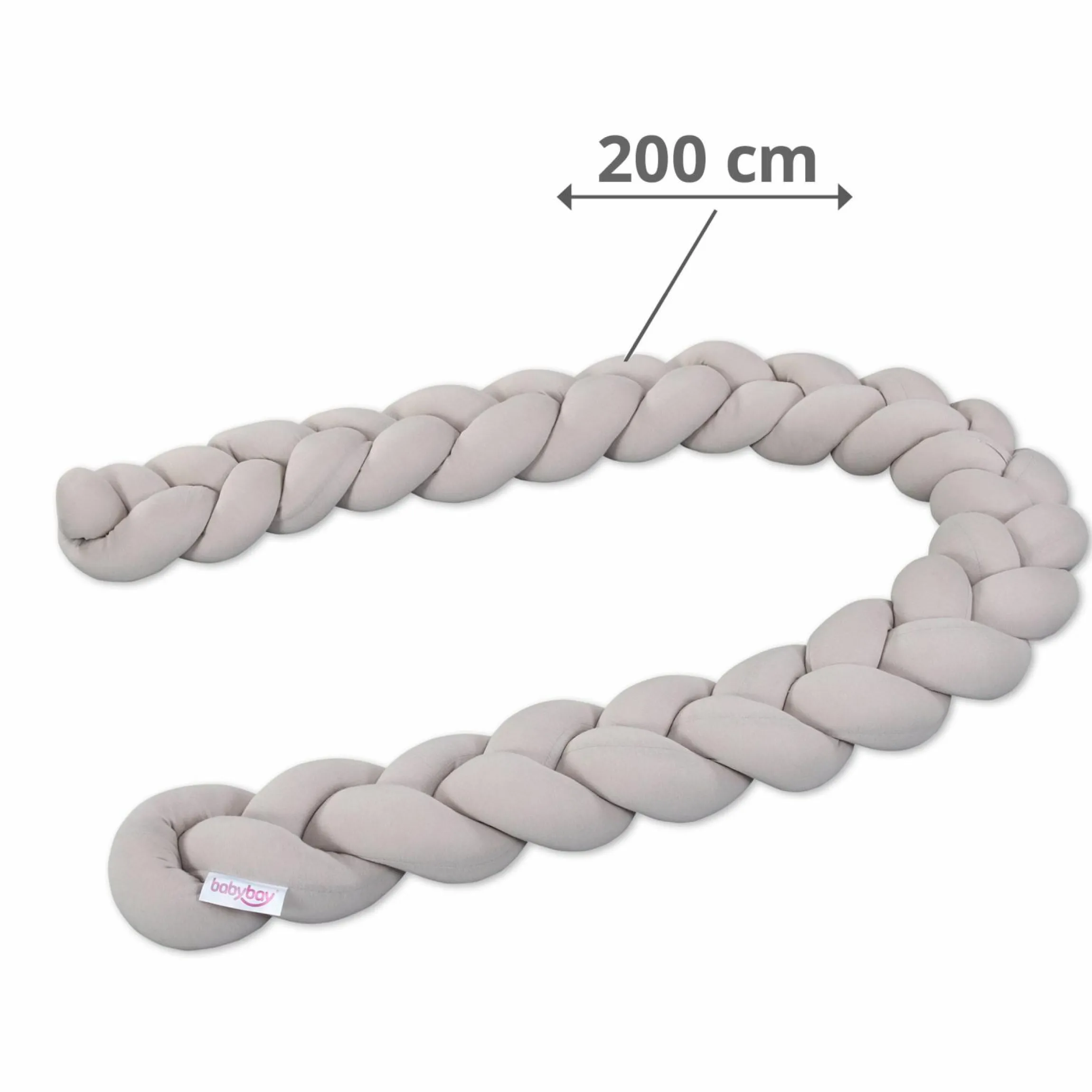 Nestchenschlange geflochten für Kinderbetten 200 cm - Beige - Kollektion 2024