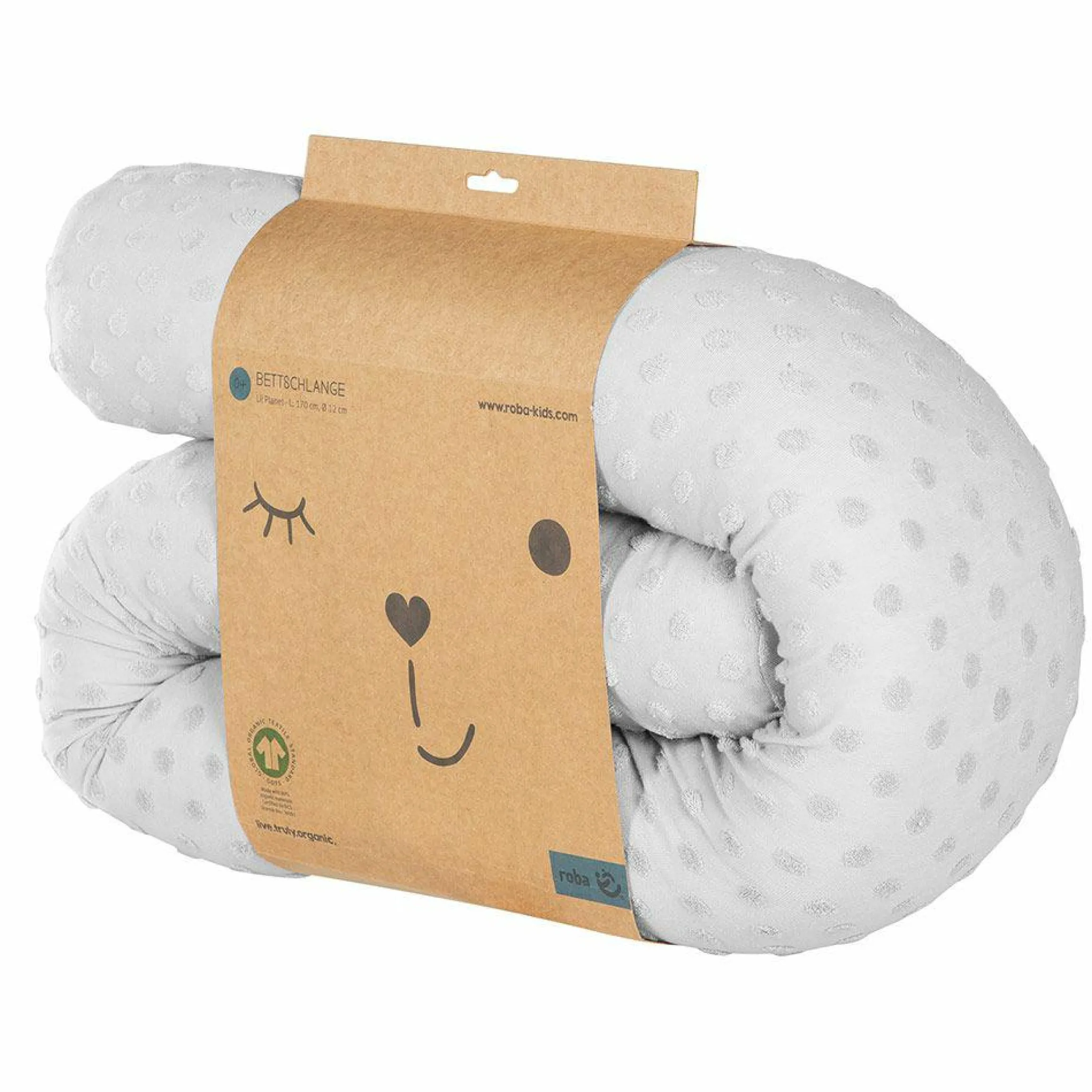Nestchenschlange Organic 170 cm - Lil Planet - Silbergrau