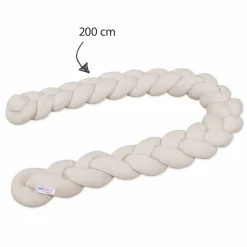 Nestschenschlange geflochten für Kinderbetten 200 cm - Creme - Kollektion 2024