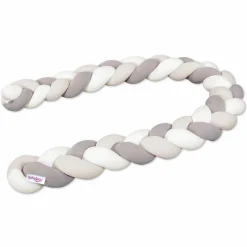 Nestschenschlange geflochten für Kinderbetten 200 cm - Ivory - Beige - Creme - Kollektion 2024