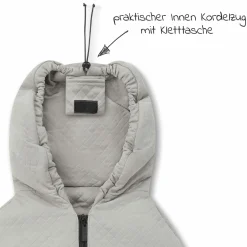 Neugeborenen Fußsack für die Babyschale oder Babywanne - Diamond Edition - Powder
