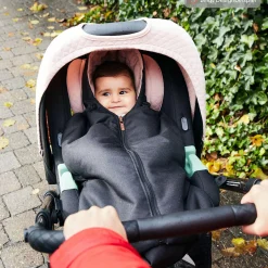 Neugeborenen Fußsack für die Babyschale oder Babywanne - Diamond Edition - Powder
