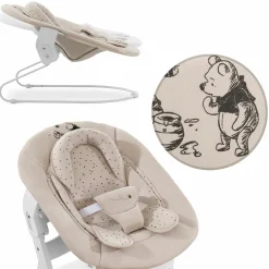 Neugeborenenaufsatz & Wippe für Alpha Hochstuhl Bouncer 2in1 - Disney - Winnie the Pooh Beige