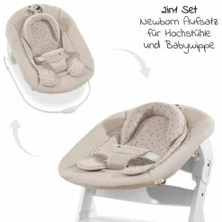 Neugeborenenaufsatz & Wippe für Alpha Hochstuhl Bouncer 2in1 - Disney - Winnie the Pooh Beige
