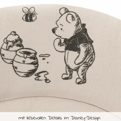 Neugeborenenaufsatz & Wippe für Alpha Hochstuhl Bouncer 2in1 - Disney - Winnie the Pooh Beige