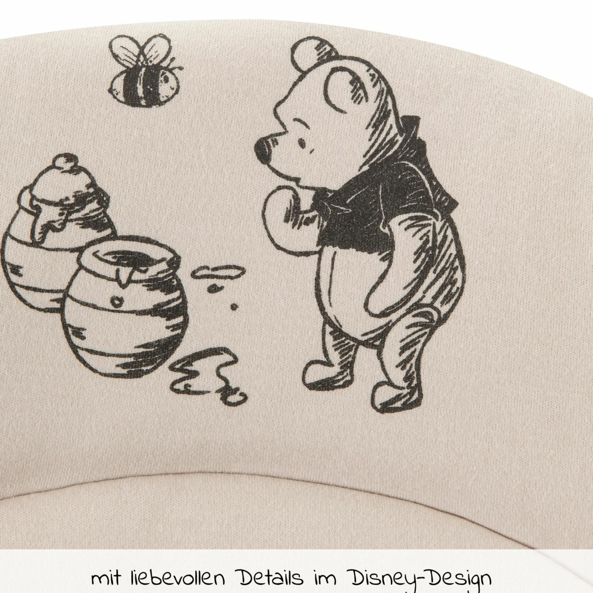 Neugeborenenaufsatz & Wippe für Alpha Hochstuhl Bouncer 2in1 - Disney - Winnie the Pooh Beige