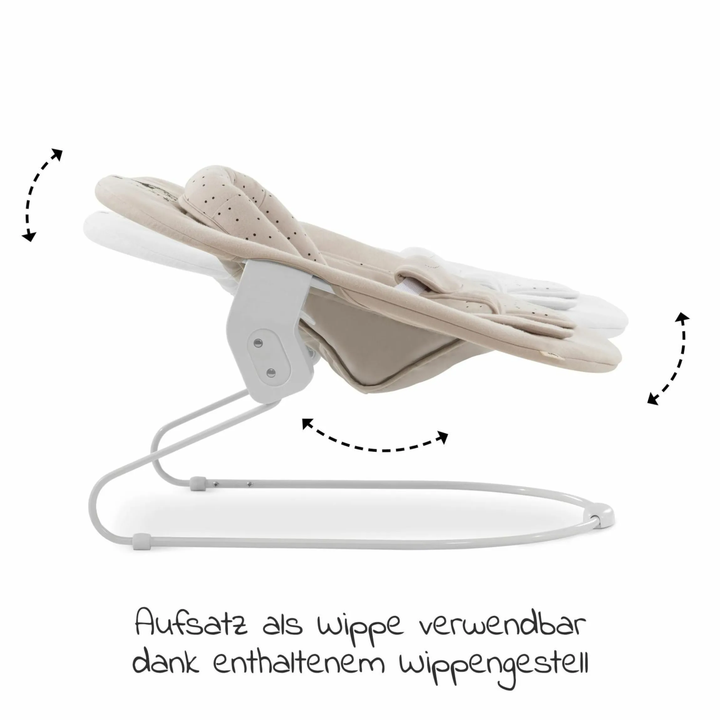 Neugeborenenaufsatz & Wippe für Alpha Hochstuhl Bouncer 2in1 - Disney - Winnie the Pooh Beige