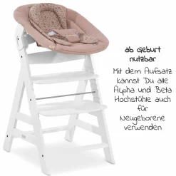 Neugeborenenaufsatz & Wippe für Alpha Hochstuhl Bouncer 2in1 - Disney - Bambi Rose