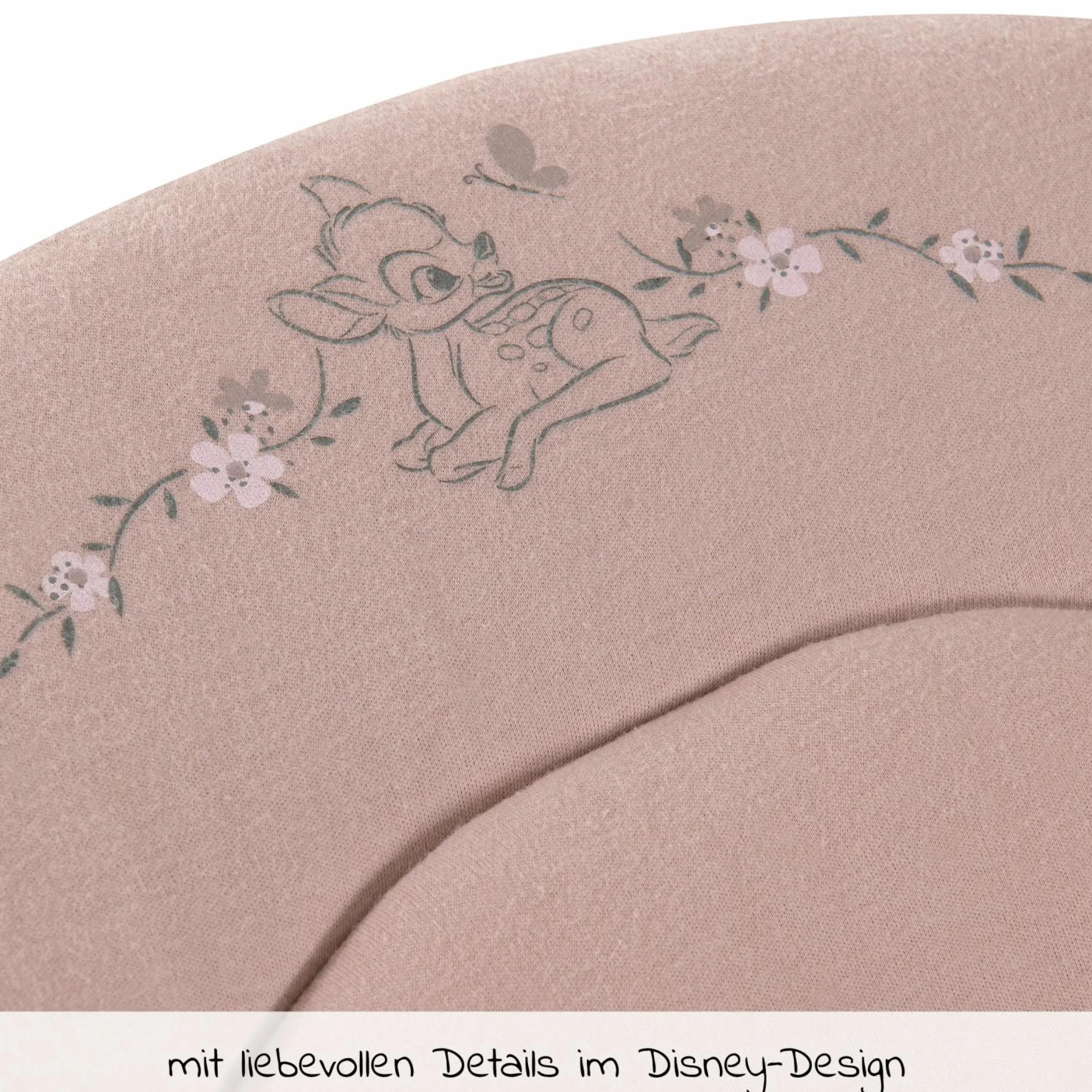 Neugeborenenaufsatz & Wippe für Alpha Hochstuhl Bouncer 2in1 - Disney - Bambi Rose