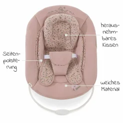 Neugeborenenaufsatz & Wippe für Alpha Hochstuhl Bouncer 2in1 - Disney - Bambi Rose