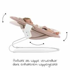 Neugeborenenaufsatz & Wippe für Alpha Hochstuhl Bouncer 2in1 - Disney - Bambi Rose