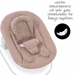 Neugeborenenaufsatz & Wippe für Alpha Hochstuhl Bouncer 2in1 - Disney - Bambi Rose