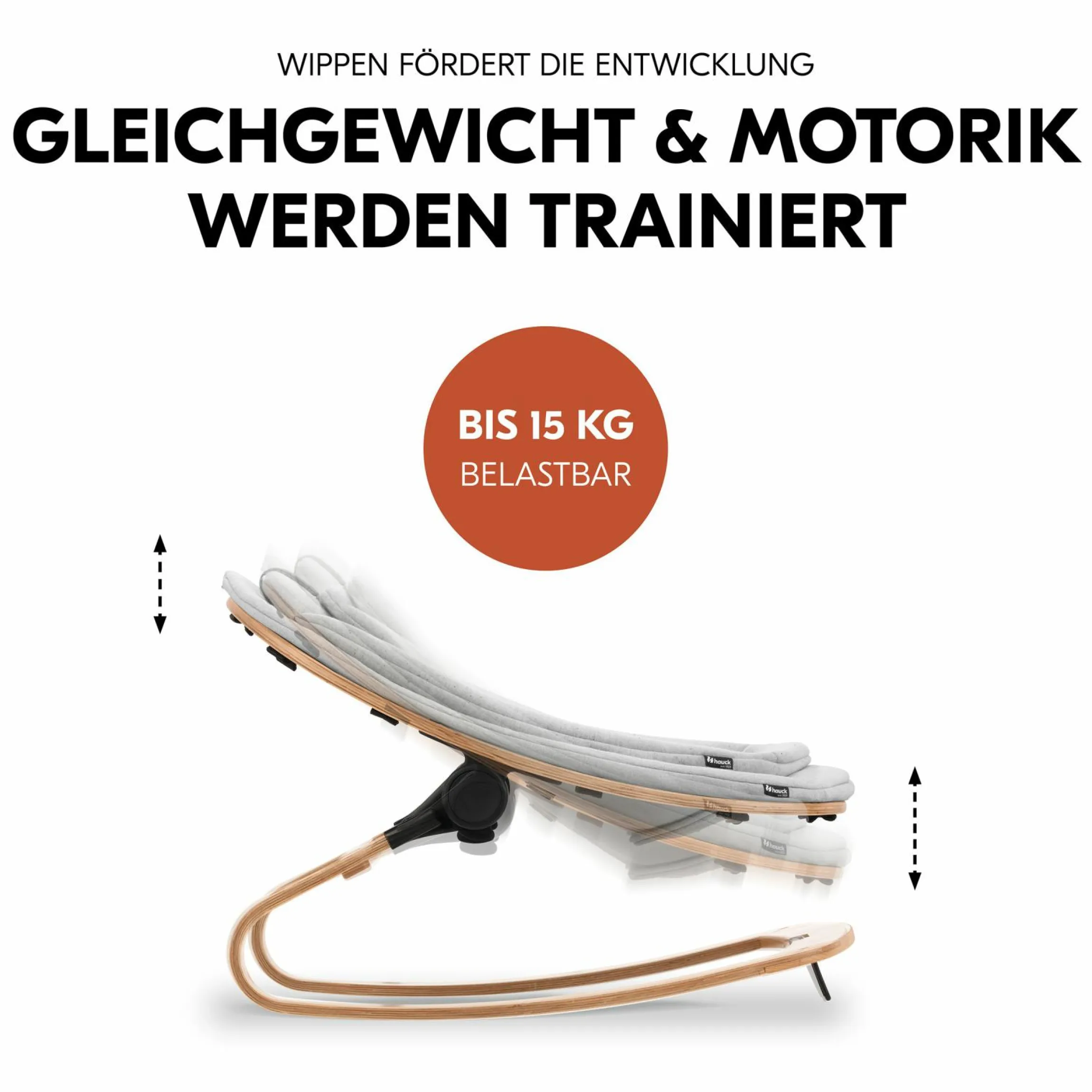 Neugeborenenaufsatz & Wippe Highchair Bouncer Eco - für Alpha, Beta & Arketa Hochstuhl - Light Grey