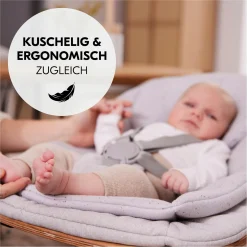 Neugeborenenaufsatz & Wippe Highchair Bouncer Eco - für Alpha, Beta & Arketa Hochstuhl - Light Grey