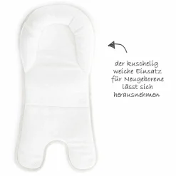 Neugeborenenaufsatz & Wippe für Alpha Hochstuhl - Bouncer 2in1 - Stretch Beige