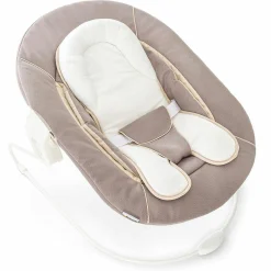 Neugeborenenaufsatz & Wippe für Alpha Hochstuhl - Bouncer 2in1 - Stretch Beige