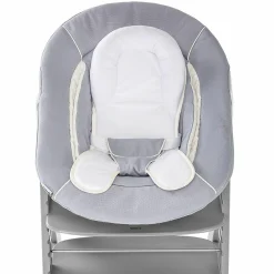 Neugeborenenaufsatz & Wippe für Alpha Hochstuhl - Bouncer 2in1 - Stretch Grey