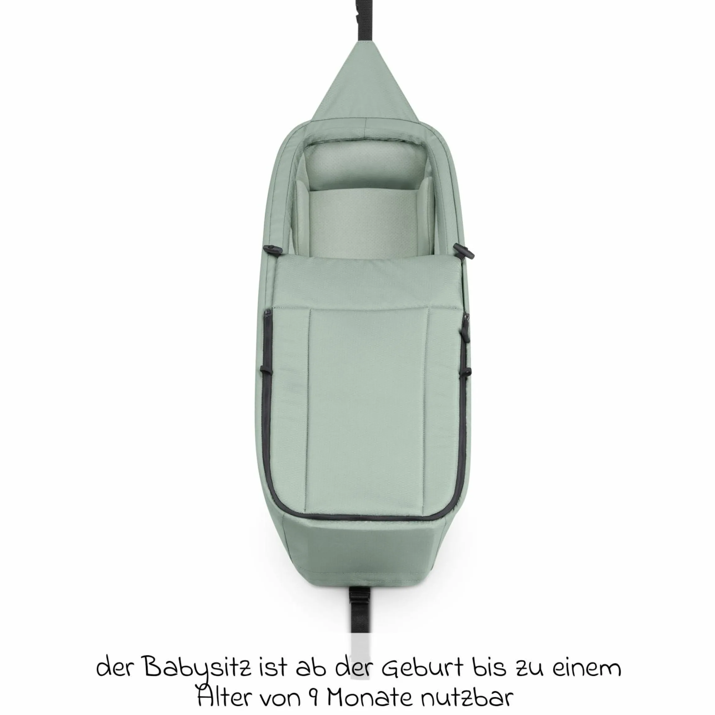 Neugeboreneneinsatz für Fahrradanhänger Tour - Olive - Kollektion 2025