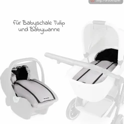 Neugeborenen-Fußsack für Babyschale Tulip und Babywanne - Pure - Nature - Kollektion 2025