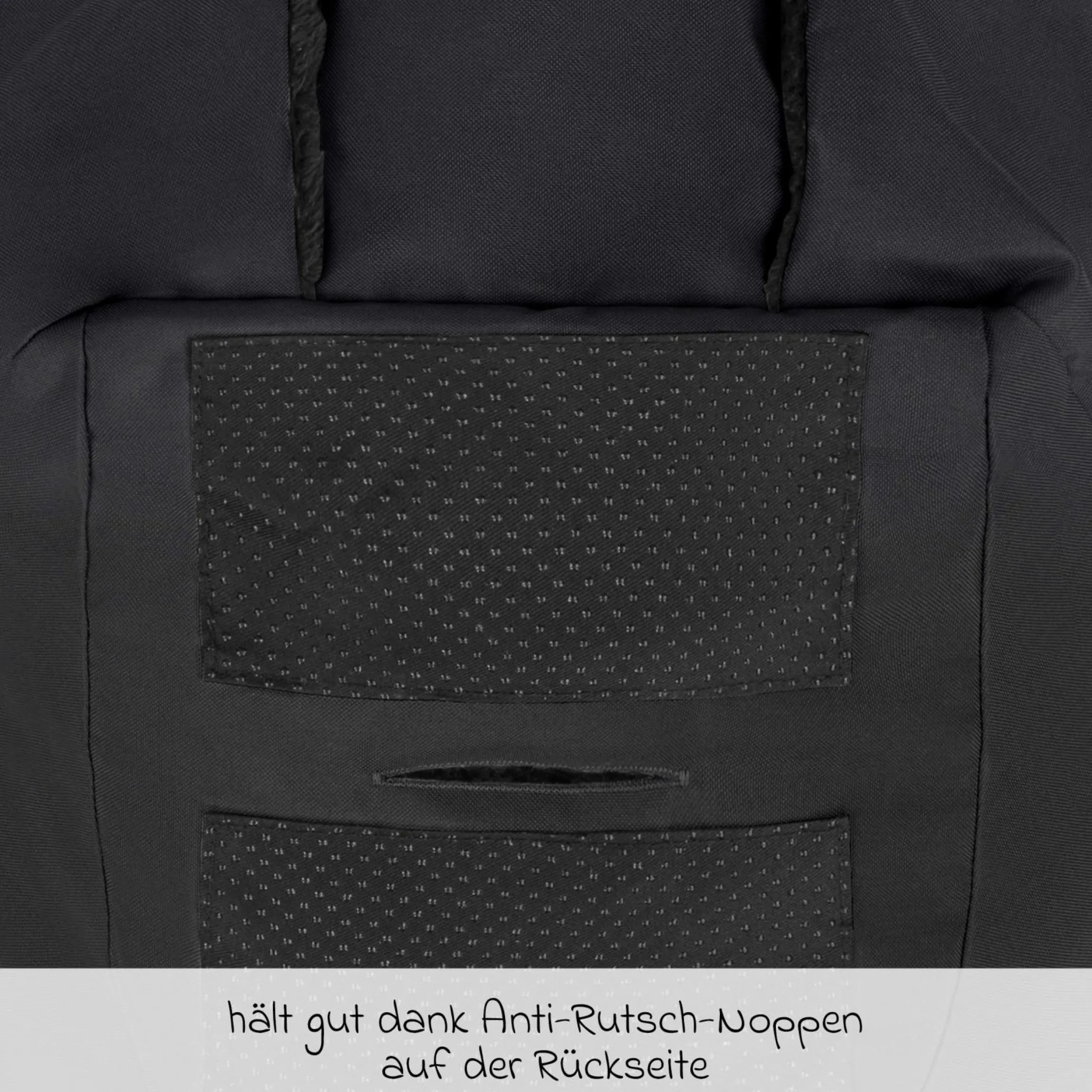Neugeborenen-Fußsack für Babyschale Tulip und Babywanne - Black - Kollektion 2025