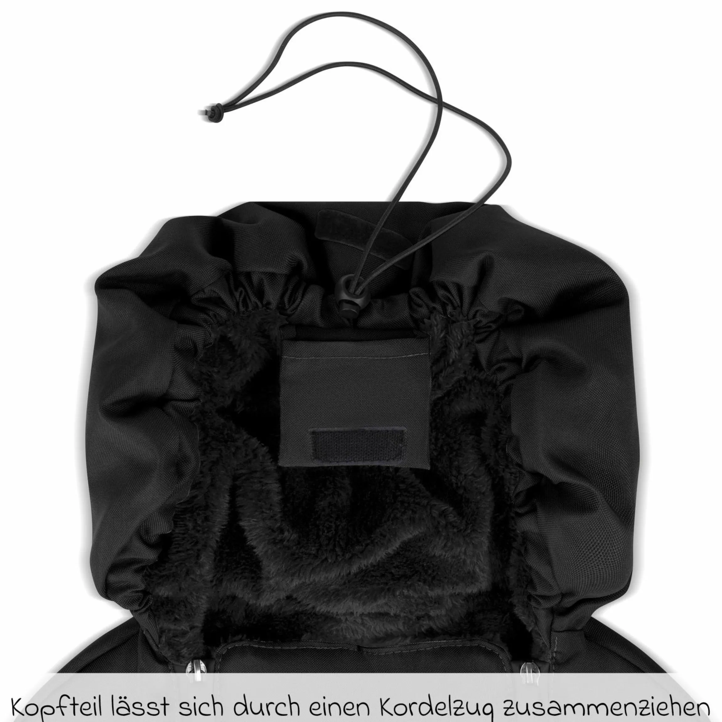 Neugeborenen-Fußsack für Babyschale Tulip und Babywanne - Black - Kollektion 2025
