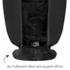Neugeborenen-Fußsack für Babyschale Tulip und Babywanne - Black - Kollektion 2025