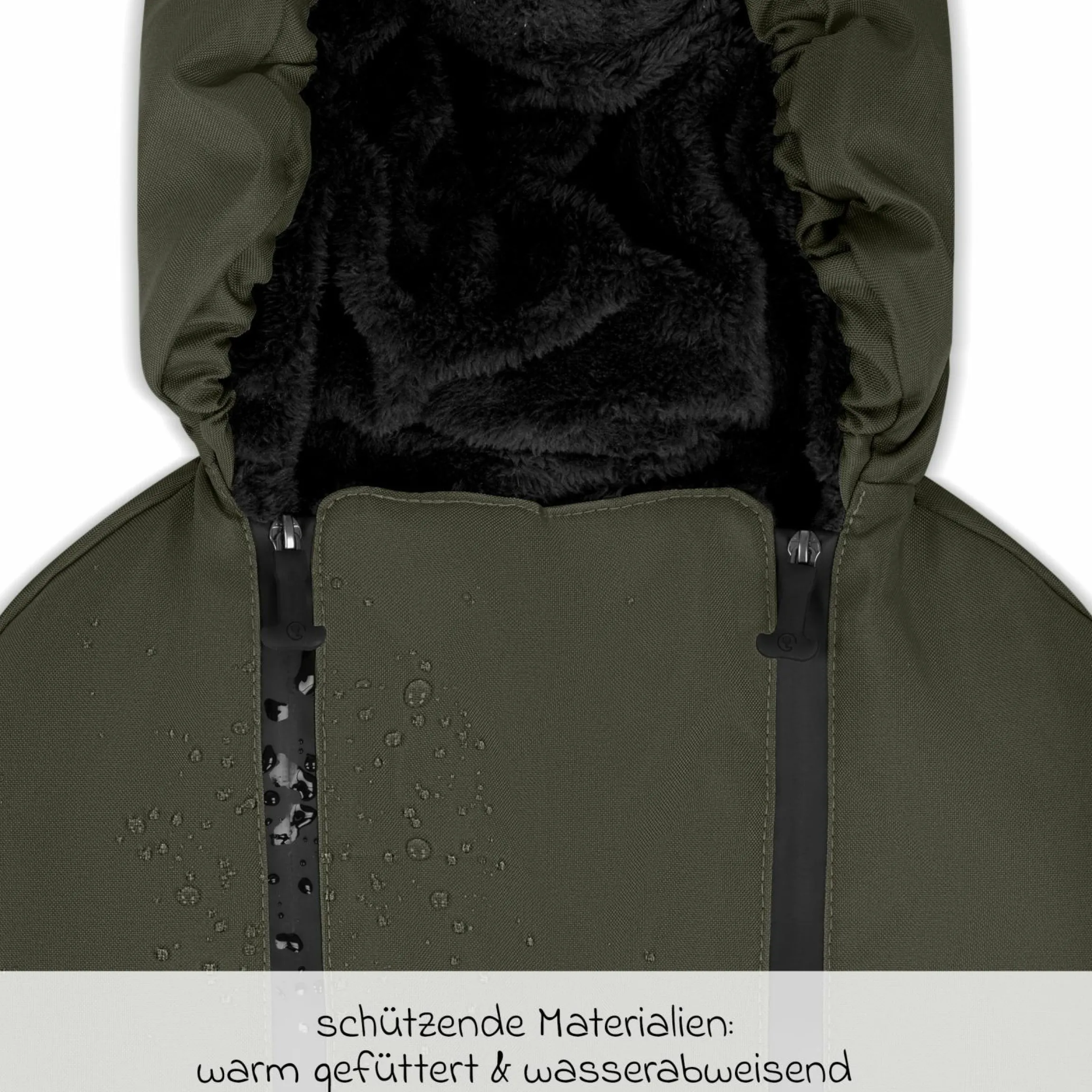 Neugeborenen-Fußsack für Babyschale Tulip und Babywanne - Pure - Avocado - Kollektion 2025