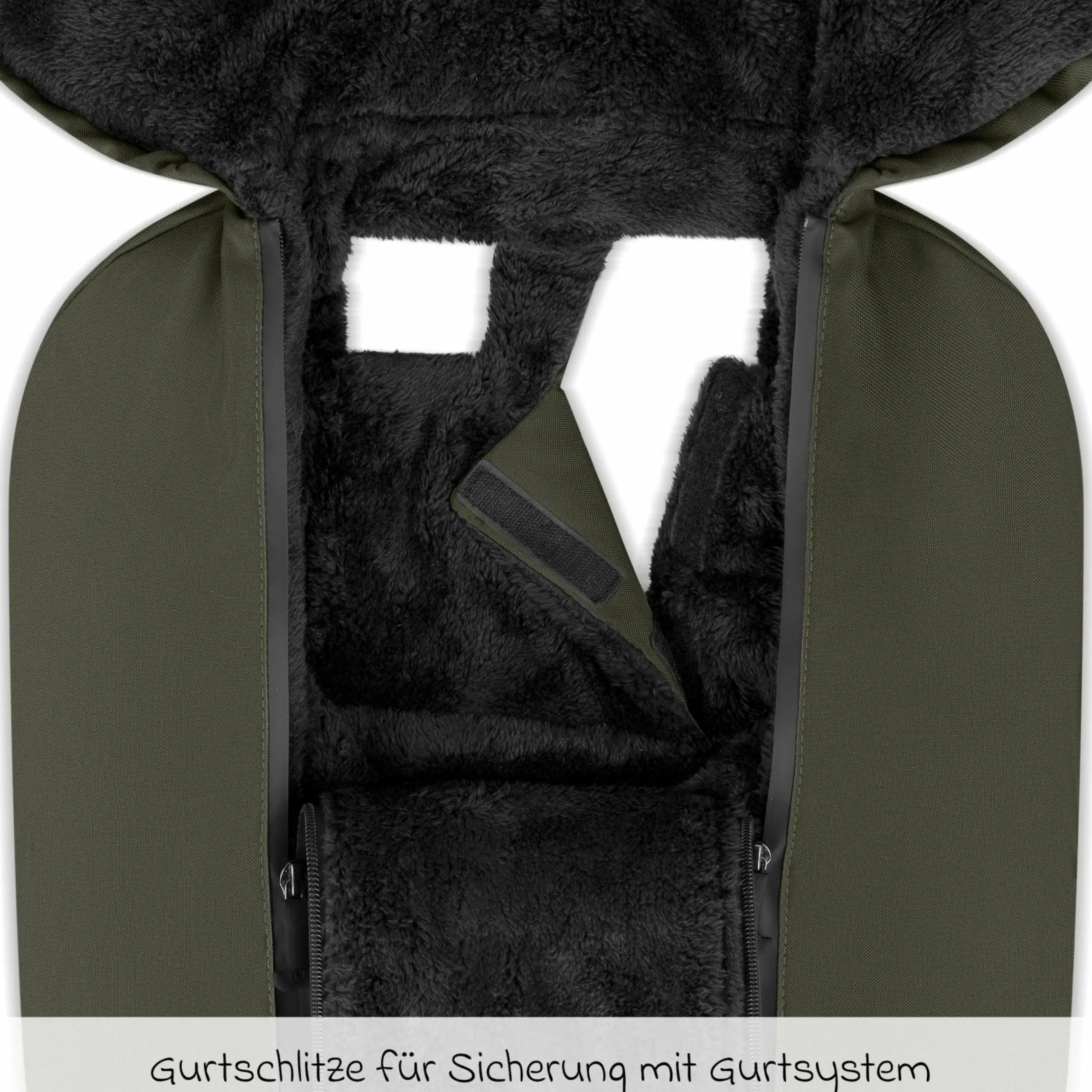 Neugeborenen-Fußsack für Babyschale Tulip und Babywanne - Pure - Avocado - Kollektion 2025