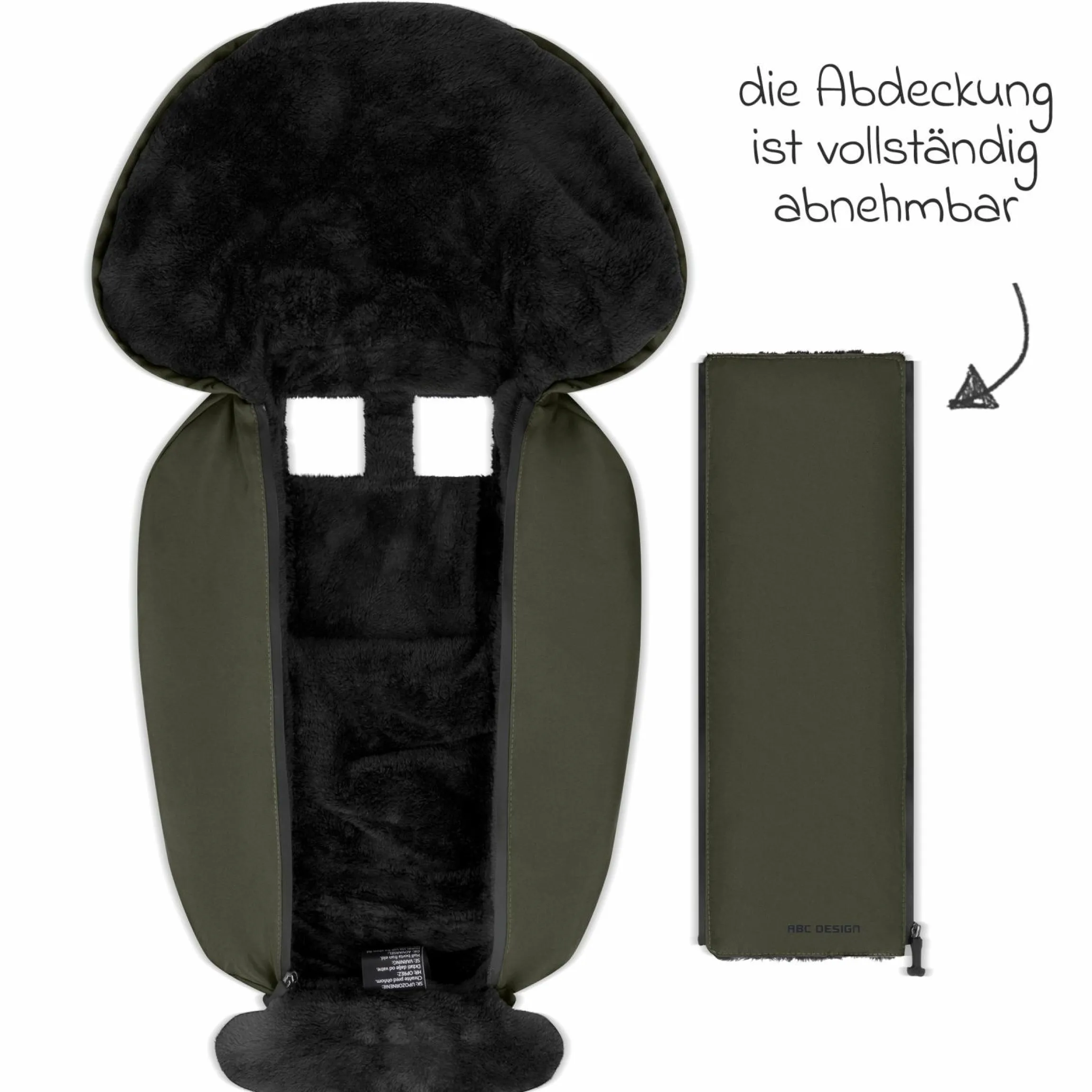 Neugeborenen-Fußsack für Babyschale Tulip und Babywanne - Pure - Avocado - Kollektion 2025