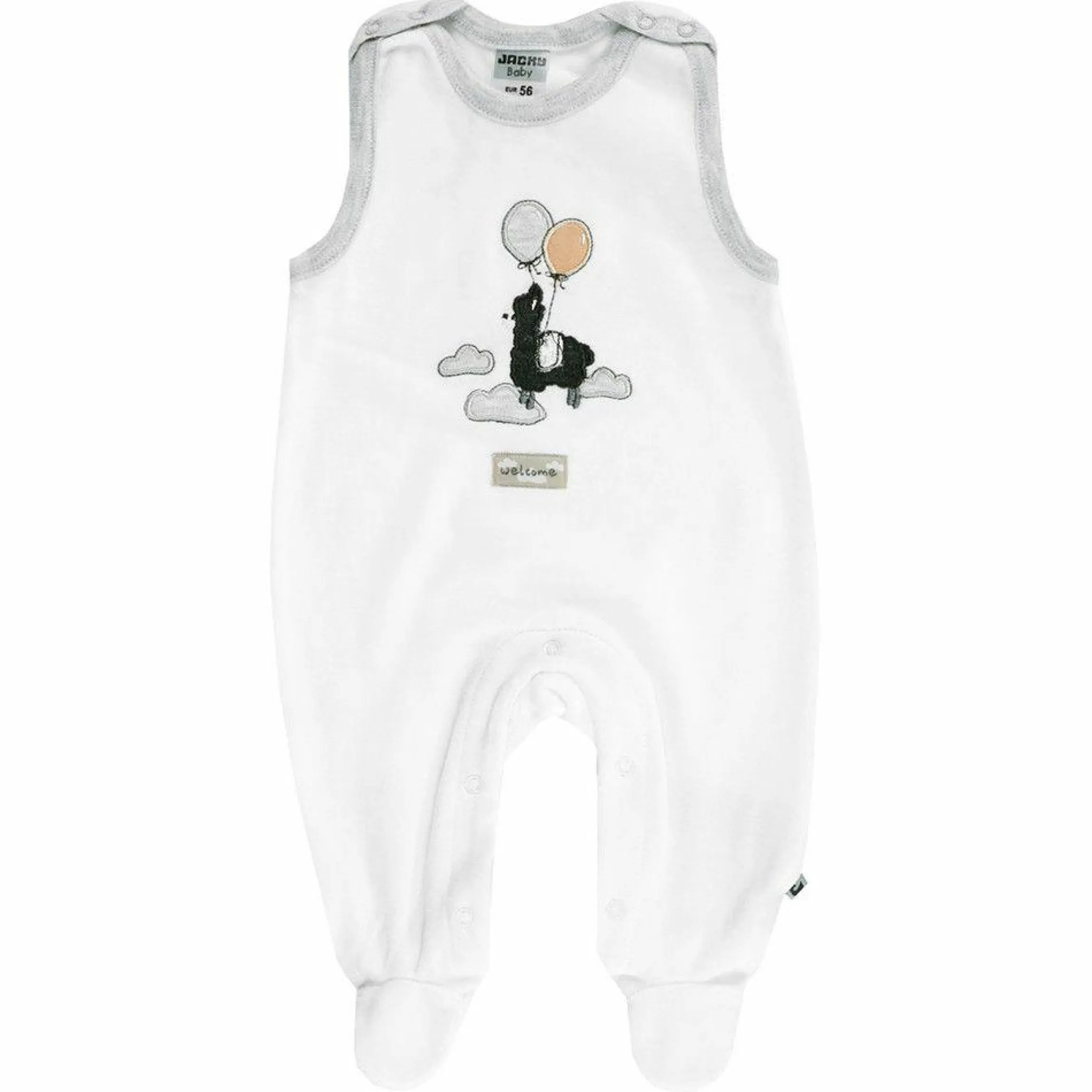 Nicki-Strampler Lama - Offwhite - Gr. 62