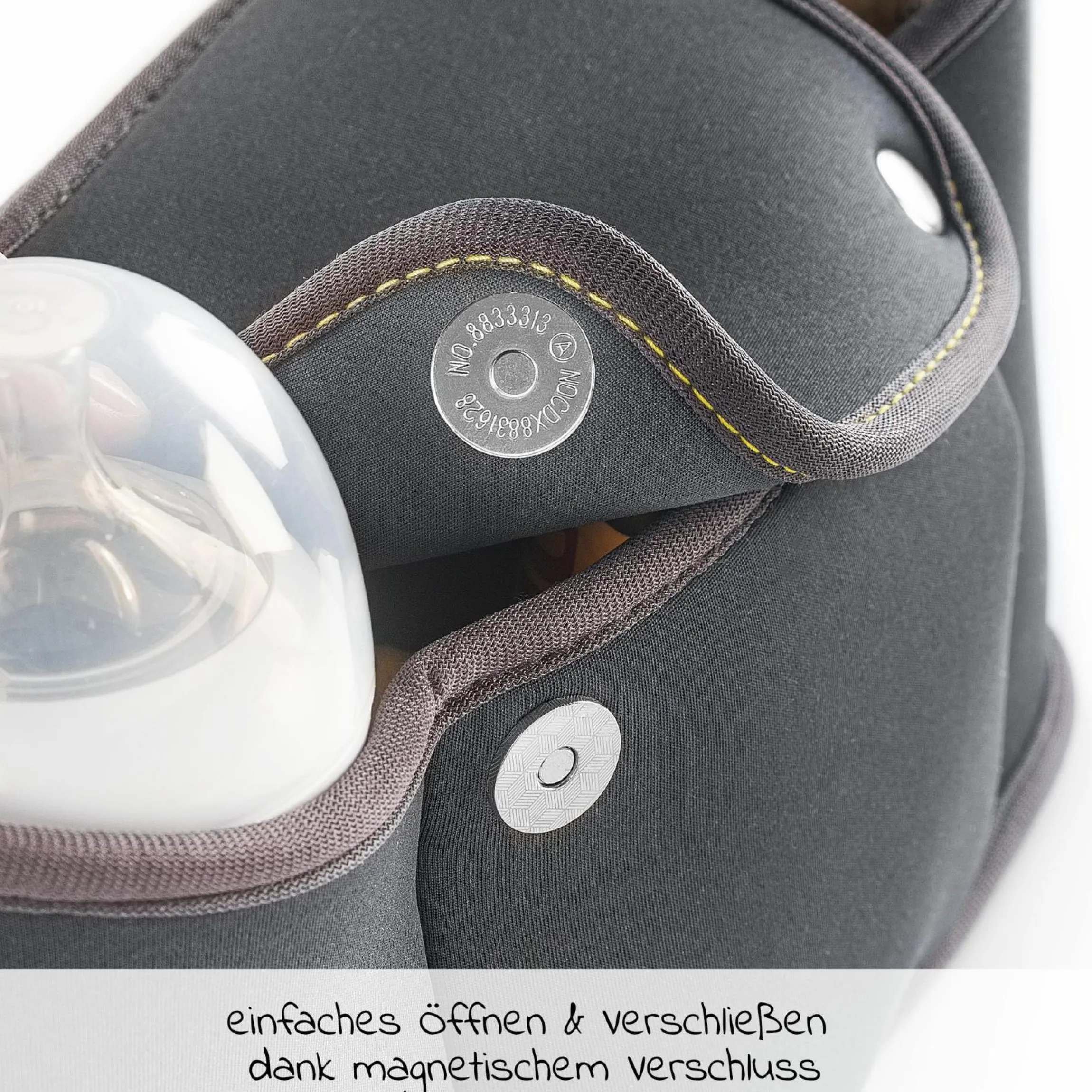 Organizer Neopren für Kinderwagen und Buggy - Dunkelgrau