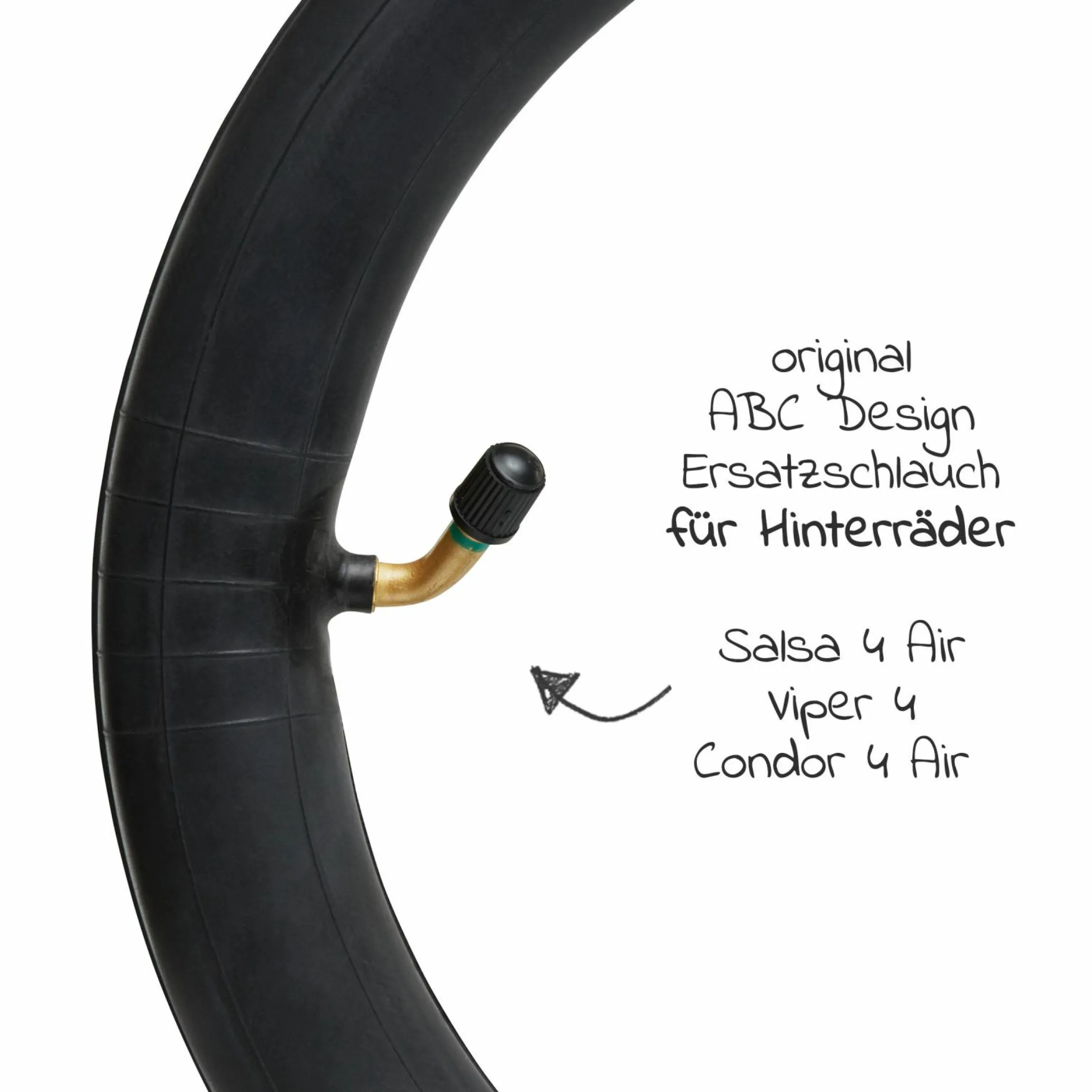 Original Ersatzschlauch - 12 Zoll für Hinterrad Salsa 4 Air / Viper 4 / Condor 4 Air