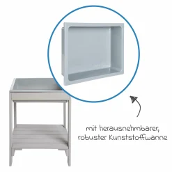 Outdoor Spieltisch Tiny mit Wanne - Grau - Kollektion 2025