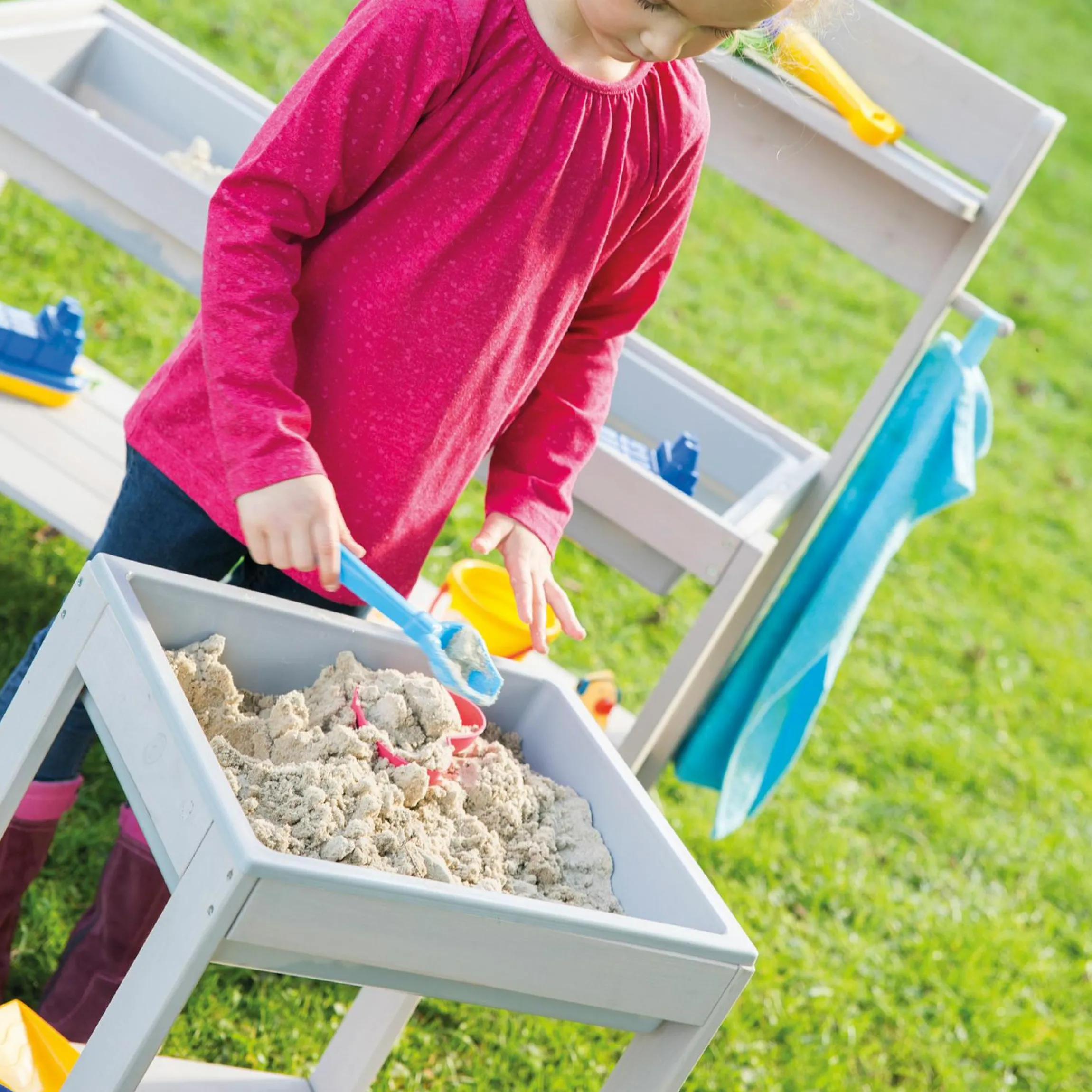 Outdoor Spieltisch Tiny mit Wanne - Grau - Kollektion 2025