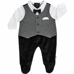 Overall Classic Weste - Schwarz Grau - Gr. 68