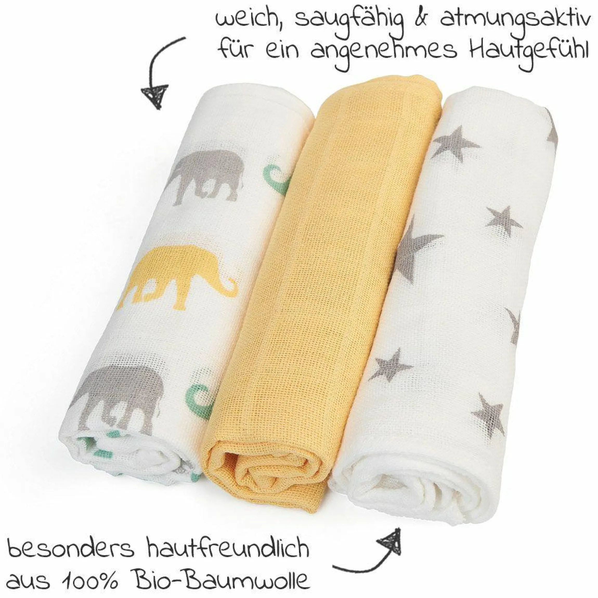 Pflegetuch 6er Pack 30 x 30 cm - Mango