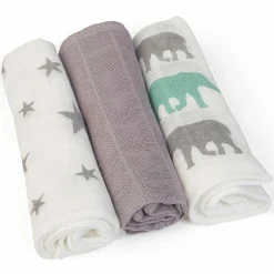Pflegetuch 6er Pack 30 x 30 cm - Taupe