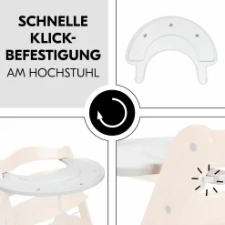 Play Tray Set Music (inkl. Basis) - Xylophon Music-Spielzeug Zebra - für Hochstuhl Alpha & Beta