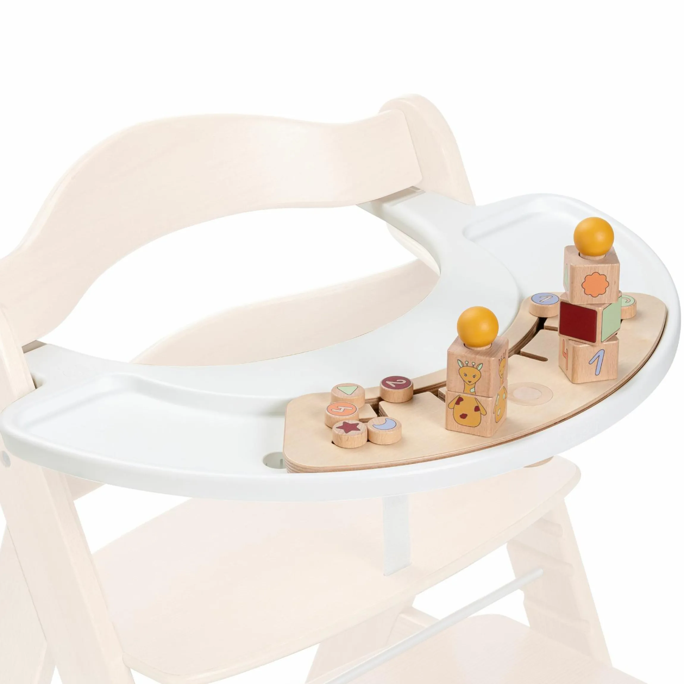 Play Tray Set Sorting (inkl. Basis) - Sortier-Spielzeug Giraffe - für Hochstuhl Alpha & Beta