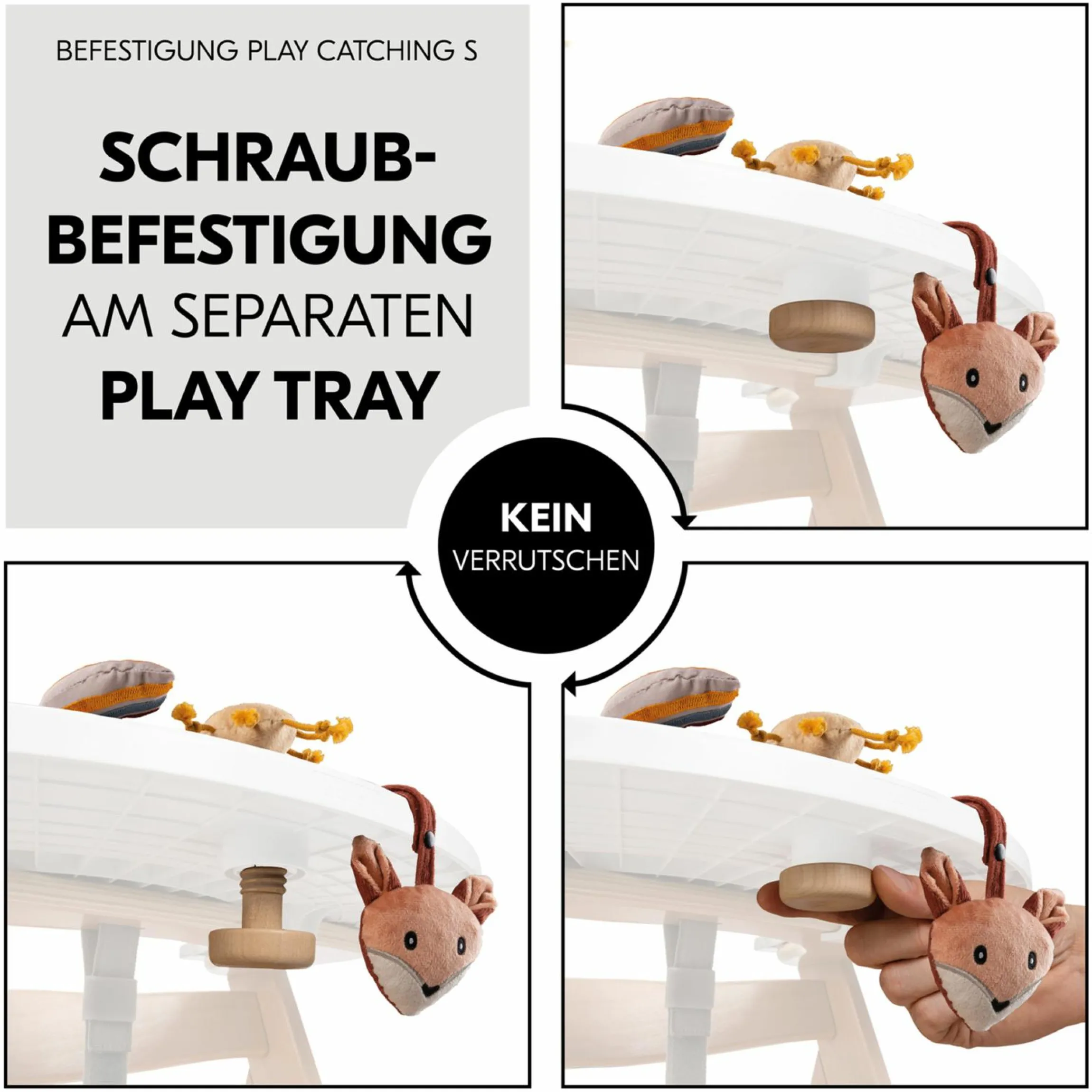 Play Tray Spiel Catching Spielring für Hochstuhl Alpha+, Beta+ & Arketa - Fox