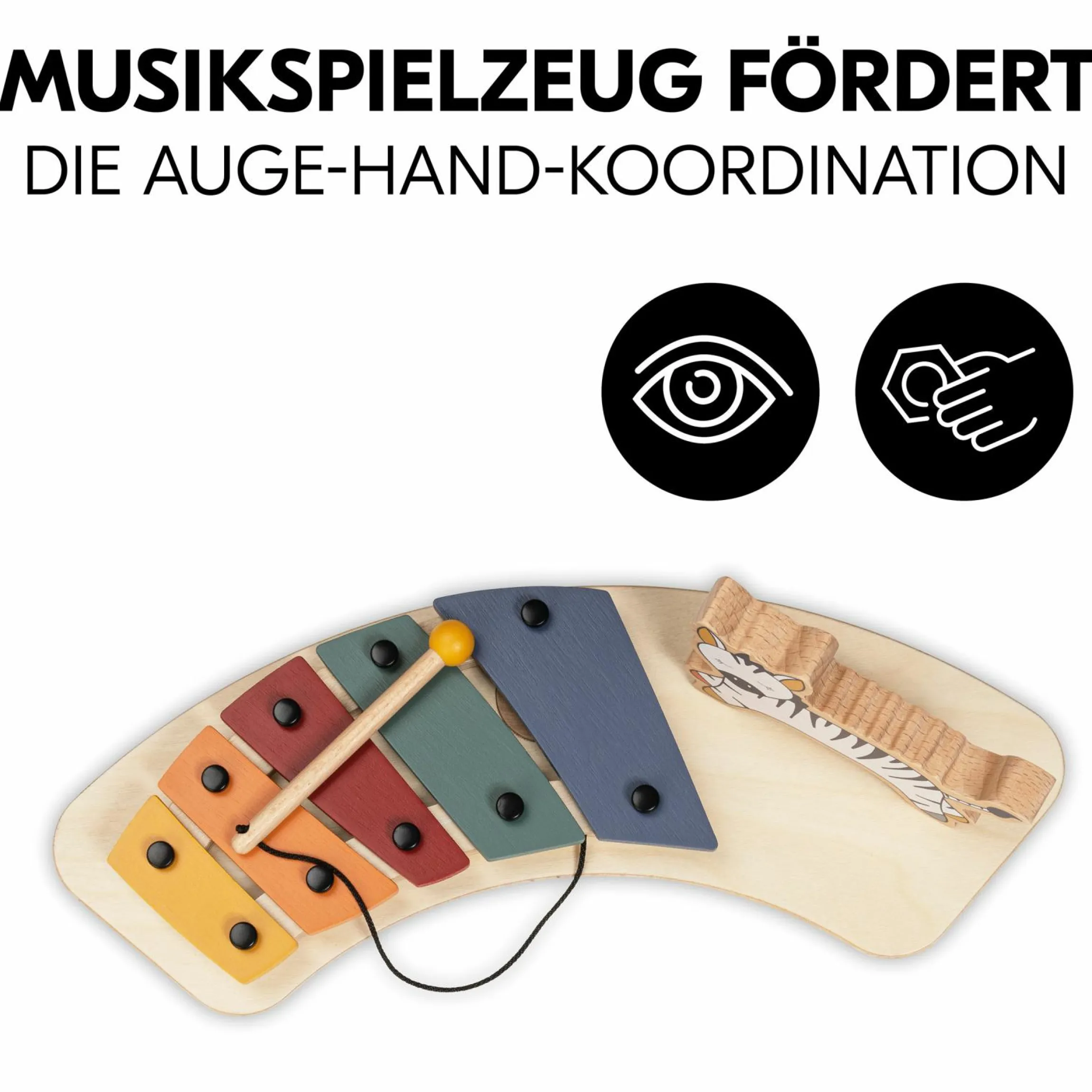 Play Tray Spiel Music - Xylophon Music-Spielzeug Zebra - für Hochstuhl Alpha+, Beta+ & Arketa