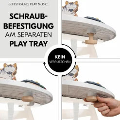 Play Tray Spiel Music - Xylophon Music-Spielzeug Zebra - für Hochstuhl Alpha+, Beta+ & Arketa