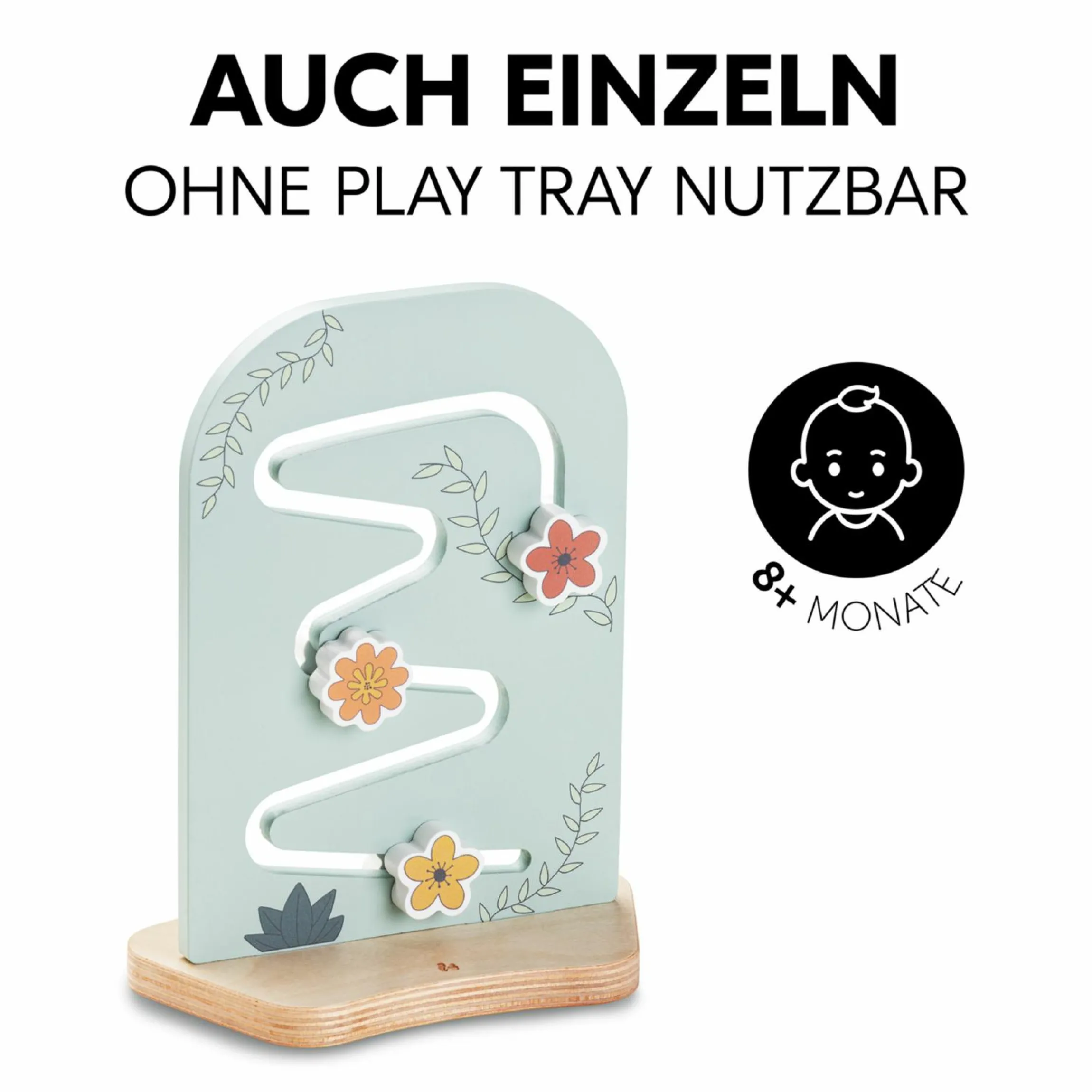 Play Tray Spiel Planting Motorikbrett für Hochstuhl Alpha+, Beta+ & Arketa - Flowers