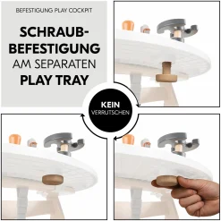 Play Tray Spiel Play Cockpit Motorikbrett für Hochstuhl Alpha+, Beta+ & Arketa