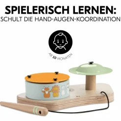 Play Tray Spiel Play Drums S - für Hochstuhl Alpha+, Beta+ & Arketa - Musikinstrumente