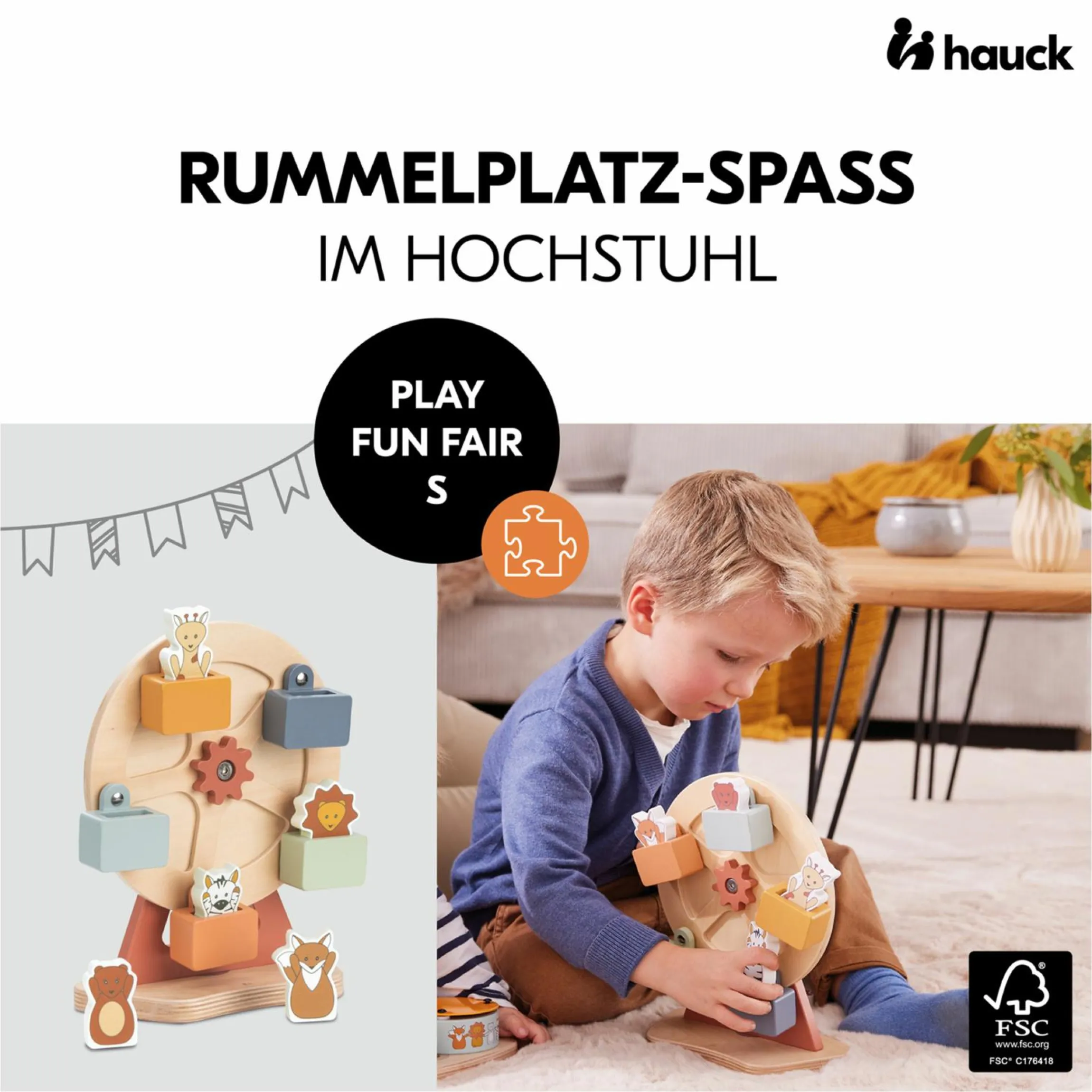 Play Tray Spiel Play Fun Fair S - für Hochstuhl Alpha+, Beta+ & Arketa - Riesenrad