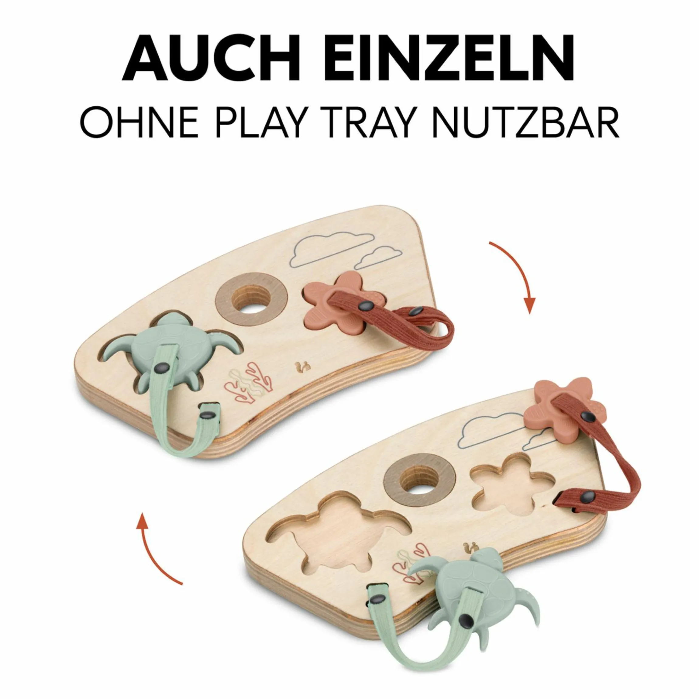 Play Tray Spiel Play Puzzling S - für Hochstuhl Alpha+, Beta+ & Arketa - Turtle & Flower