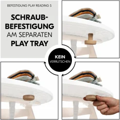 Play Tray Spiel Reading Fühlbuch für Hochstuhl Alpha+, Beta+ & Arketa - Animals