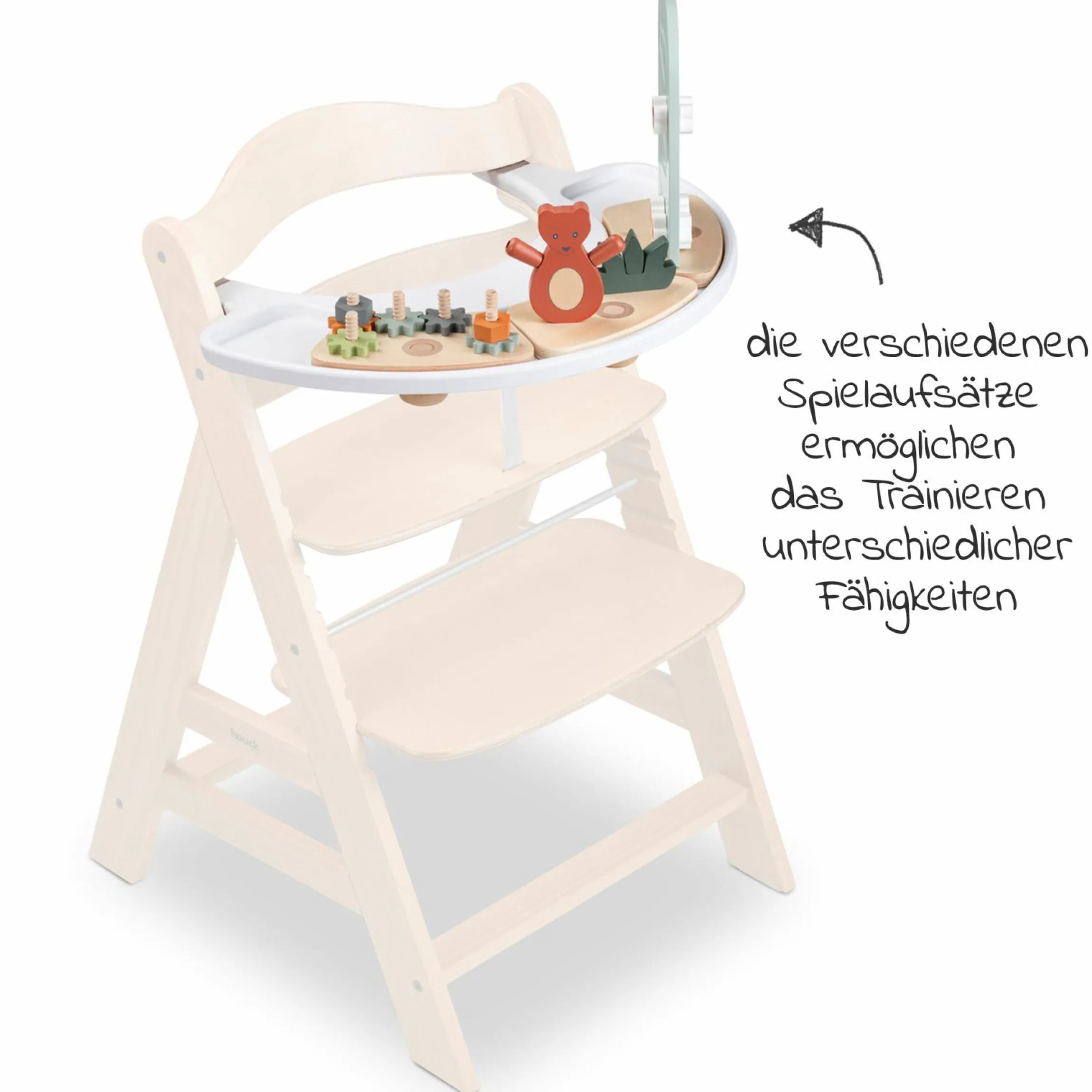 Play Tray Spiel Shaking Greif & Wackelspiel für Hochstuhl Alpha+, Beta+ & Arketa - Bear